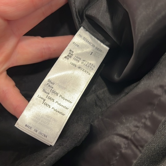 Moussy Black Faux Suede Button Front Skirt Size 1/ - Picture 6 of 7